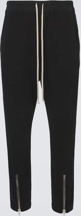 Rick Owens Tecuatl cotton jersey terry sweatpants