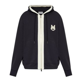 Moncler Heren, Sweatshirts & Hoodies, Blauw, Maat: 2XL Katoen