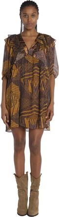 BA&SH Acacia Mini Jurk - Dames - Korte kleedjes - Veelkleurig - M - Kleedjes