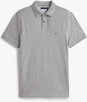 Tommy Hilfiger Mens Regular Fit 1985 Pique Polo - Grey - L