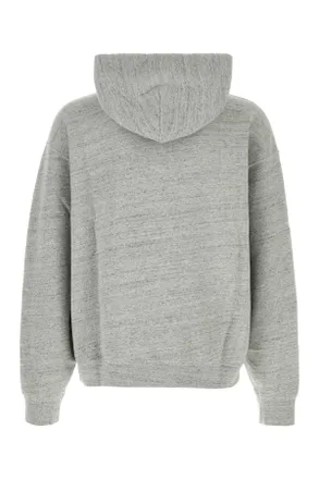 Dsquared2 Mens Wide Hoodie Gray Cotton Sweater