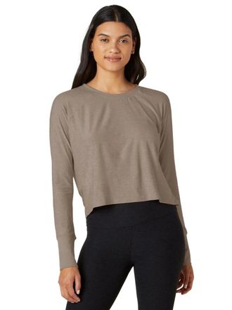 Beyond Yoga Beyond Yoga Featherweight Daydreamer Top Womens Birch Pullover KFC1130
