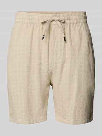 Only & Sons Regular Fit Shorts aus Viskose-Leinen-Mix Modell TEL LATHAM in Beige, Gr&ouml;&szlig;e XXL