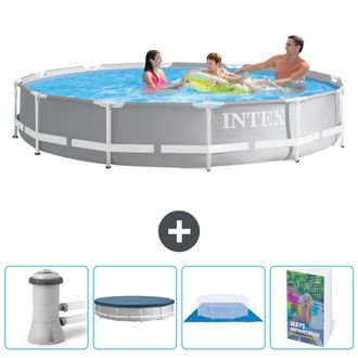 Intex Piscina Prism Frame Redonda - 366x76 Cm - 7-piezas Scb117
