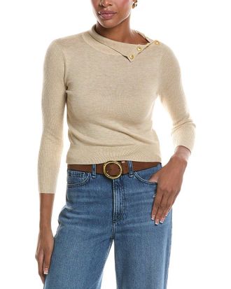 L'agence LAgence Kamdyn Crop Mock Neck