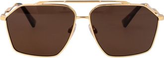 Dolce & Gabbana Stijlvolle zonnebril met model 0Dg 2303 - Heren - Zonnebrillen - Geel - 61 MM - Accessoires
