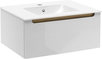 Puma Naturel - Mueble de baño con lavabo Stilla 60x30x45 cm, blanco (STILLAD06007U1)