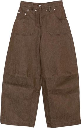 Simone Rocha Embellished Logo-patch Jeans