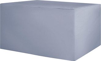 Beliani Cubierta Impermeable Para Mesa Gris Tela Recubierta De Pvc 90 Cm Vincenza Chuva