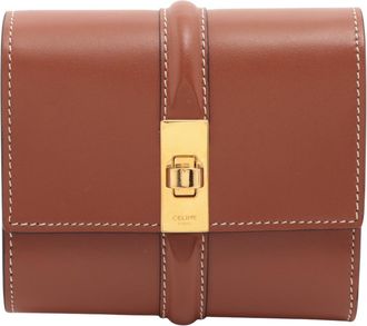 Celine Besace 16 Bag Smooth Calfskin Brown Leather Bag (Pre-Owned)