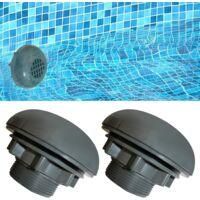 OEM V&aacute;lvula De Entrada/salida Para Piscinas Elevadas - Compatible Con Intex, Bestway Y Coleman - Manguera De 3,8 Cm (1-1/2 Pulgadas) - Paquete De 2 - Crez