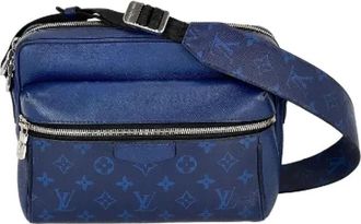 Louis Vuitton Tweedehands leren Louis Vuitton tassen - Dames - Vintage Schoudertas - Blauw - ONE Size - Leer - Vintage
