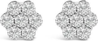 House of Brilliance 14KT White Gold 1 Ct Diamond Composite Stud Earrings at Nordstrom
