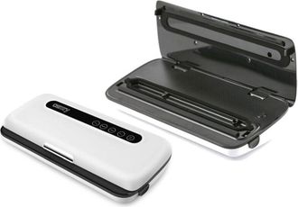 Camry Cr 4470 Envasadora De Alimentos Al Vac&iacute;o Dom&eacute;stica, Sellado Autom&aacute;tico, Apto Seco / L&iacute;quido 110w Blanco - Camry