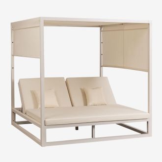 Sklum Cama Balinesa Reclinable En Aluminio Y Tela Nasau Sklum
