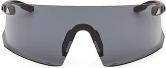 adidas 120mm Shield Sports Sunglasses in Matte Black /Smoke at Nordstrom