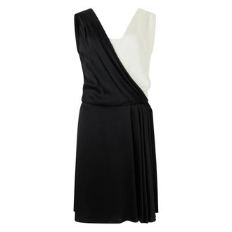 Alberta Ferretti Kleedjes, Dames, Zwart, S, Korte Elegante Asymmetrische Jurk
