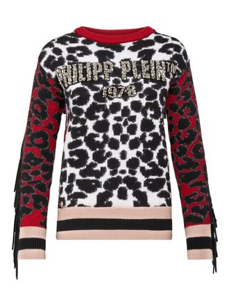 Philipp Plein Pullover Round Neck SS Fringe