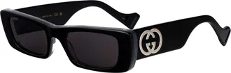Gucci Womens Sunglasses Gg0516s Black-Grey Acetate Black-Black-Grey Black/black/grey