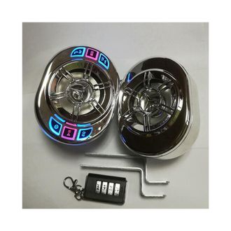 OEM Adecuado Para 4 Altavoces Est&eacute;reo De Motocicleta, Con Reproductor De Mp3, Audio Fm Impermeable De 3,5 Pulgadas, Apto Para Scooters, Bicicletas, Veh&iacute;cu