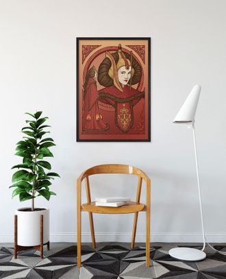 Komar Wandbild »Star Wars Queen Padmé Amidala« Disney Set, 1 Stk. tlg. 50 x 70 cm (Breite x Höhe) - Kinderzimmer, Dekoration