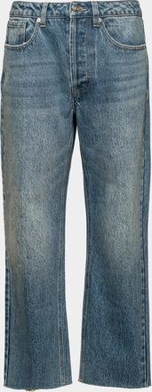 Frances Valentine Jessie Cropped Straight-Leg Jeans