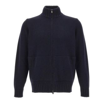 FILIPPO DE LAURENTIIS C&aacute;rdigan con cremallera completa - Knitwear - Hombre - Azul - 2XL