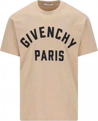 Givenchy EMBROIDERED LOGO T SHIRT Size: L, colour: BEIGE