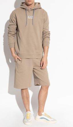 Emporio Armani Hoodie, Mens, Beige