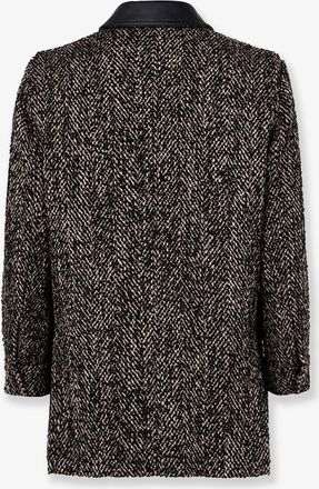 Max Mara Womens Virgin Wool Coat Black