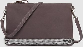 Vanessa Bruno Pochette Zipp&eacute;e Bandouli&egrave;re Anthracite