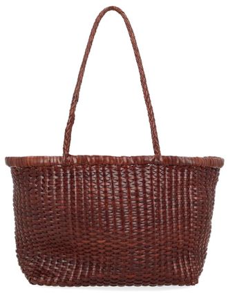 Dragon Diffusion B Weave Shoulder Bag - Brown