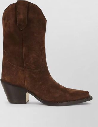 PARIS TEXAS dakota mid boots suede western style