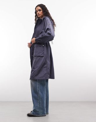 Barbour Danica - Giacca lunga impermeabile blu