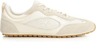 Tory Burch Field Sneaker - Dames - Sneakers - Beige - 40 EU - Polyester - Schoenen