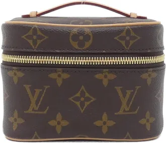Louis Vuitton Marron Coated Canvas Pouch (Pre-Owned)