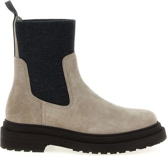 Brunello Cucinelli Dames, Schoenen, Beige, Maat: 41 EU Leer