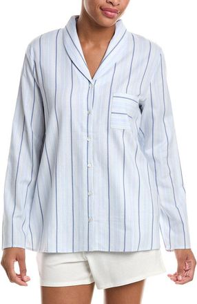 Hanro Hanro Loungy Nights Shawl Collar Cotton Shirt