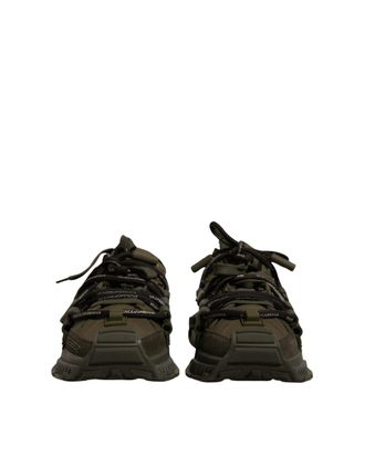 Dolce & Gabbana Military Green Space Low Top Sneakers Mens Shoes (Pre-Owned)