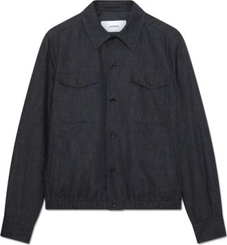 Lardini Licht Jack - Heren - Zomerjassen - Blauw - L - Katoen - Jassen