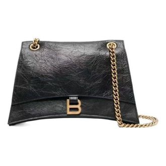 Balenciaga (WMNS) Balenciaga Crush Medium Chain Bag Black 716393210IT1000