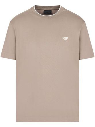 Emporio Armani T-shirt con applicazione - Toni neutri