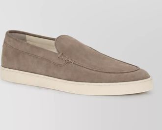 Brunello Cucinelli calf leather slip-on loafers