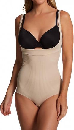 Miraclesuit Modern Miracle Torsette Bodybriefer In Beige