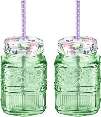 Godinger Set Of 2 Claro Mason Jars