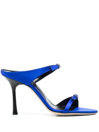 Victoria Beckham Satijnen muiltjes - Blauw