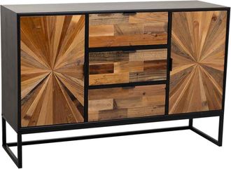 Wanderlust Deco Aparador de madera marr&oacute;n 120x38x78h cm