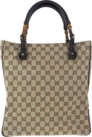 Gucci Bamboo Gg Tote (Authentic Pre-Loved)