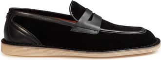 Dolce & Gabbana Pantofola in Crosta di Vitello - Heren - Loafers - Zwart - 39 EU - Katoen - Schoenen
