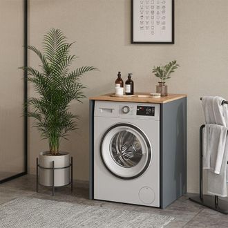 Vicco Armario Para Lavadora Viktor, Antracita/roble Dorado, 68 X 88.2 Cm, Vicco